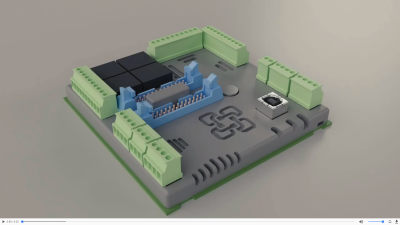 Dinrail protective cover for the Watchmon4 and ExpansionBoard